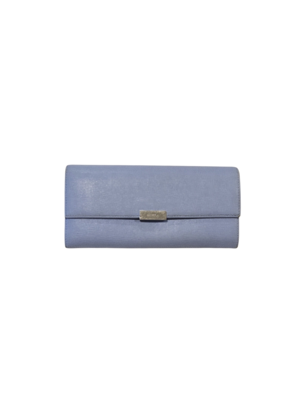 Furla Powder Blue Saffiano Leather Flap Wallet